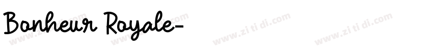 Bonheur Royale字体转换